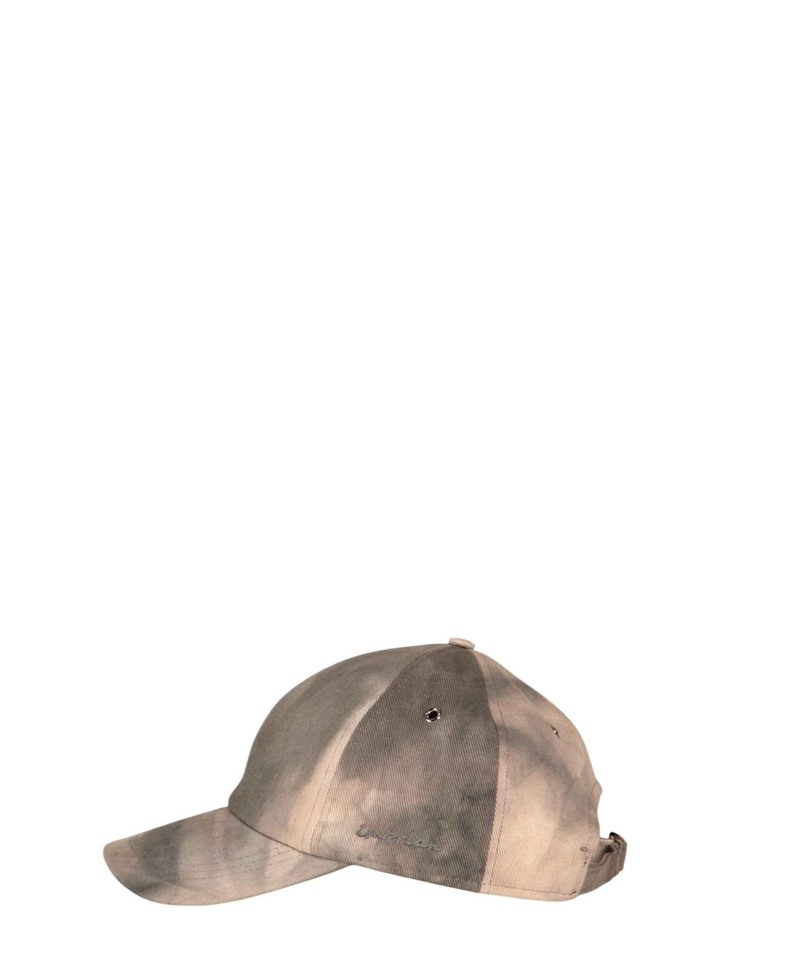 Misdyed denim baseball cap
