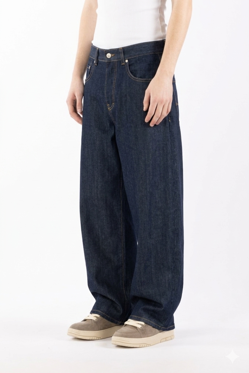 Jeans ballon fit in denim indigo