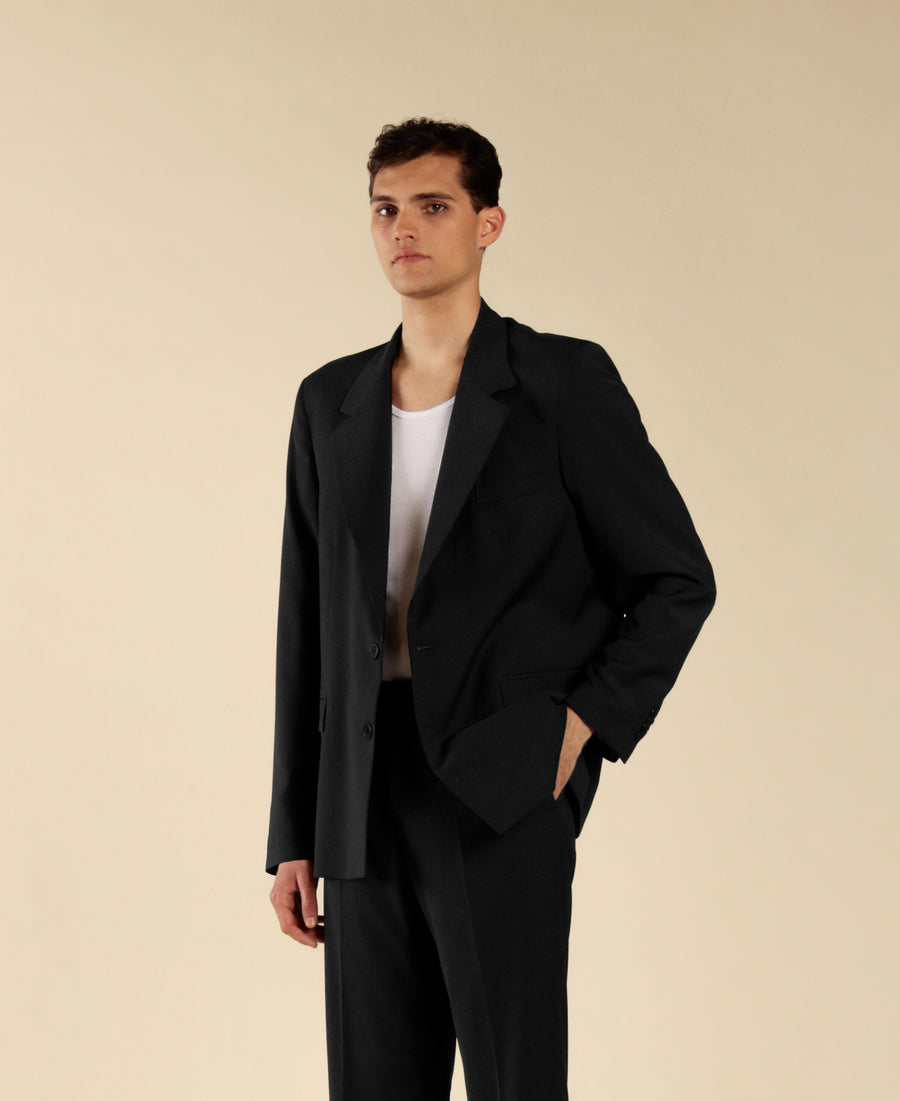 Giacca monopetto oversize - Nero