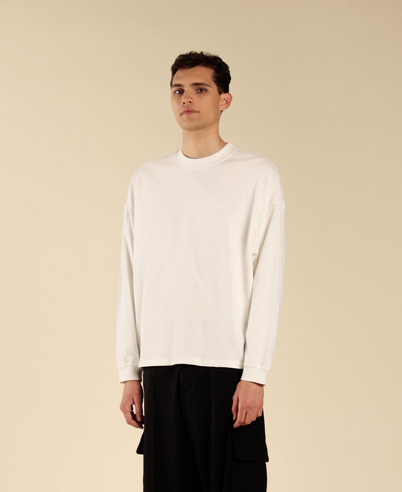 Oversized Long Sleeve T-Shirt - White
