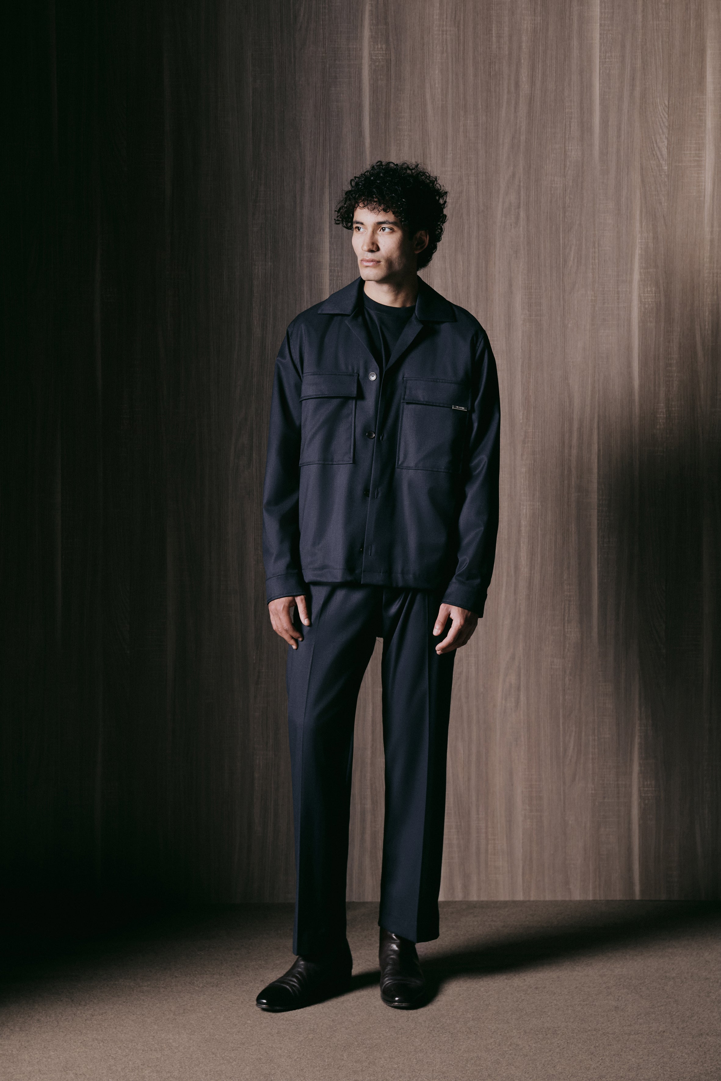 Overshirt con tasche - Blu