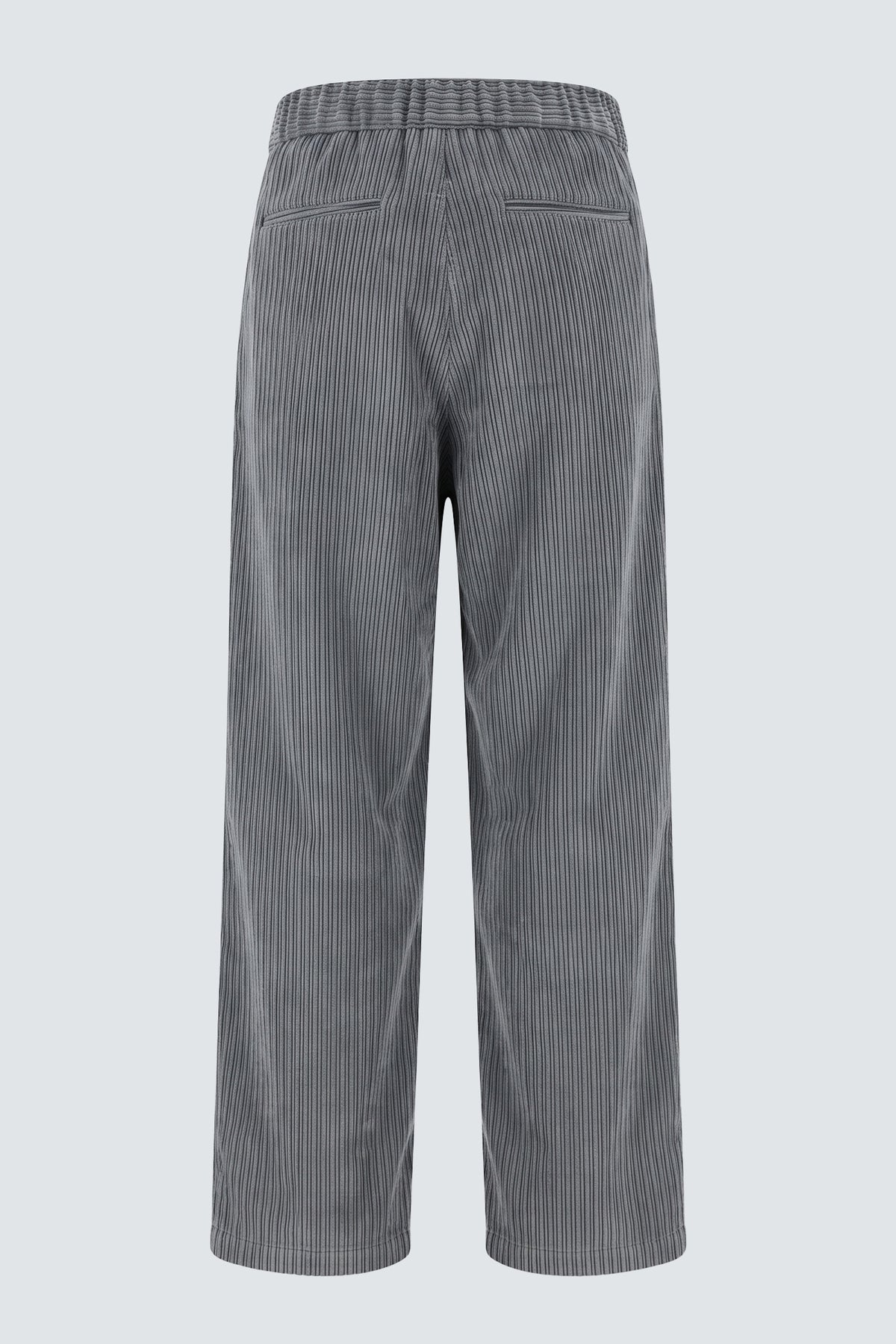 Pantaloni effetto velluto a coste - Grigio
