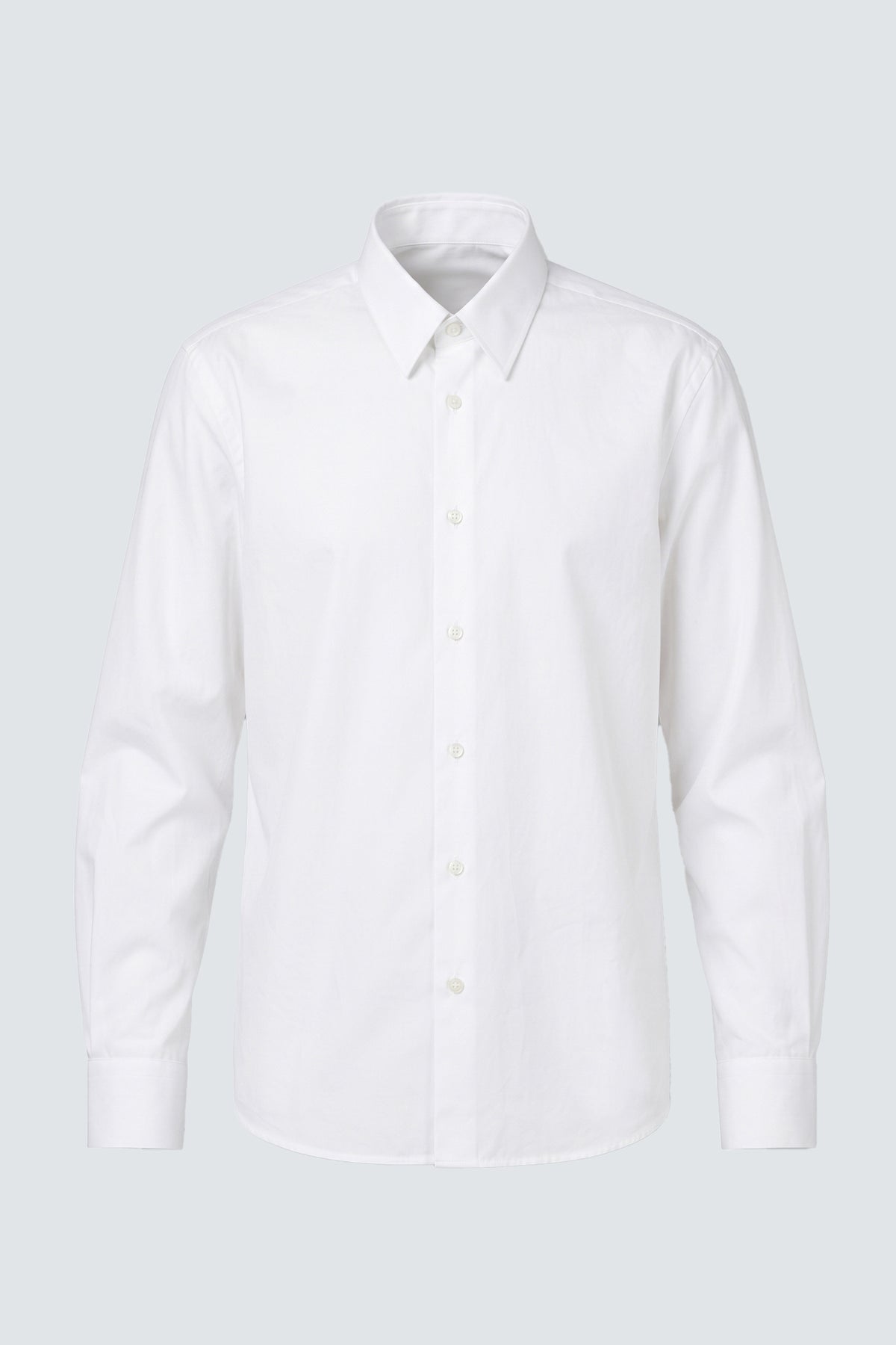 Regular Fit Cotton Dress Shirt - White