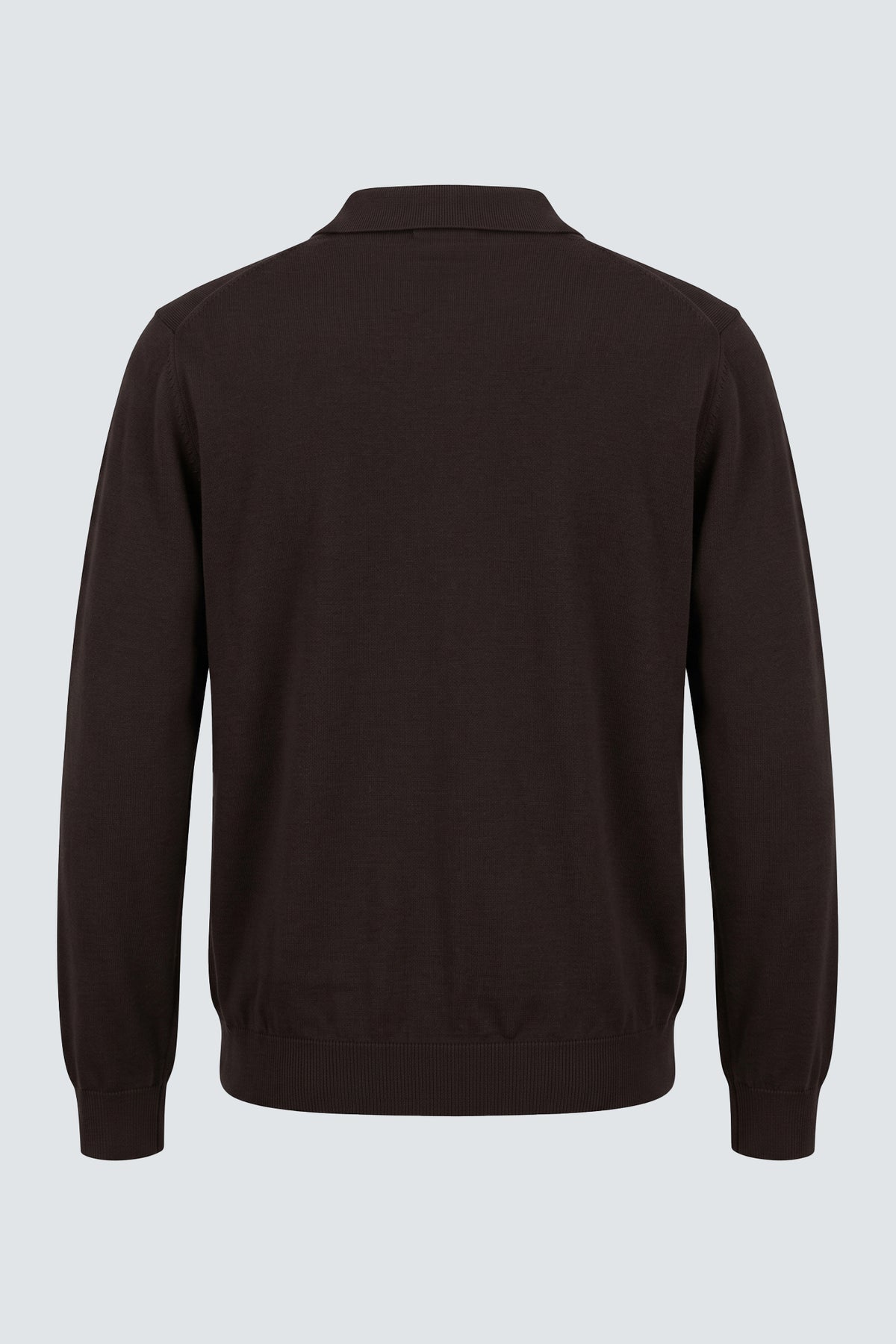 Polo in maglia rasata - Moro
