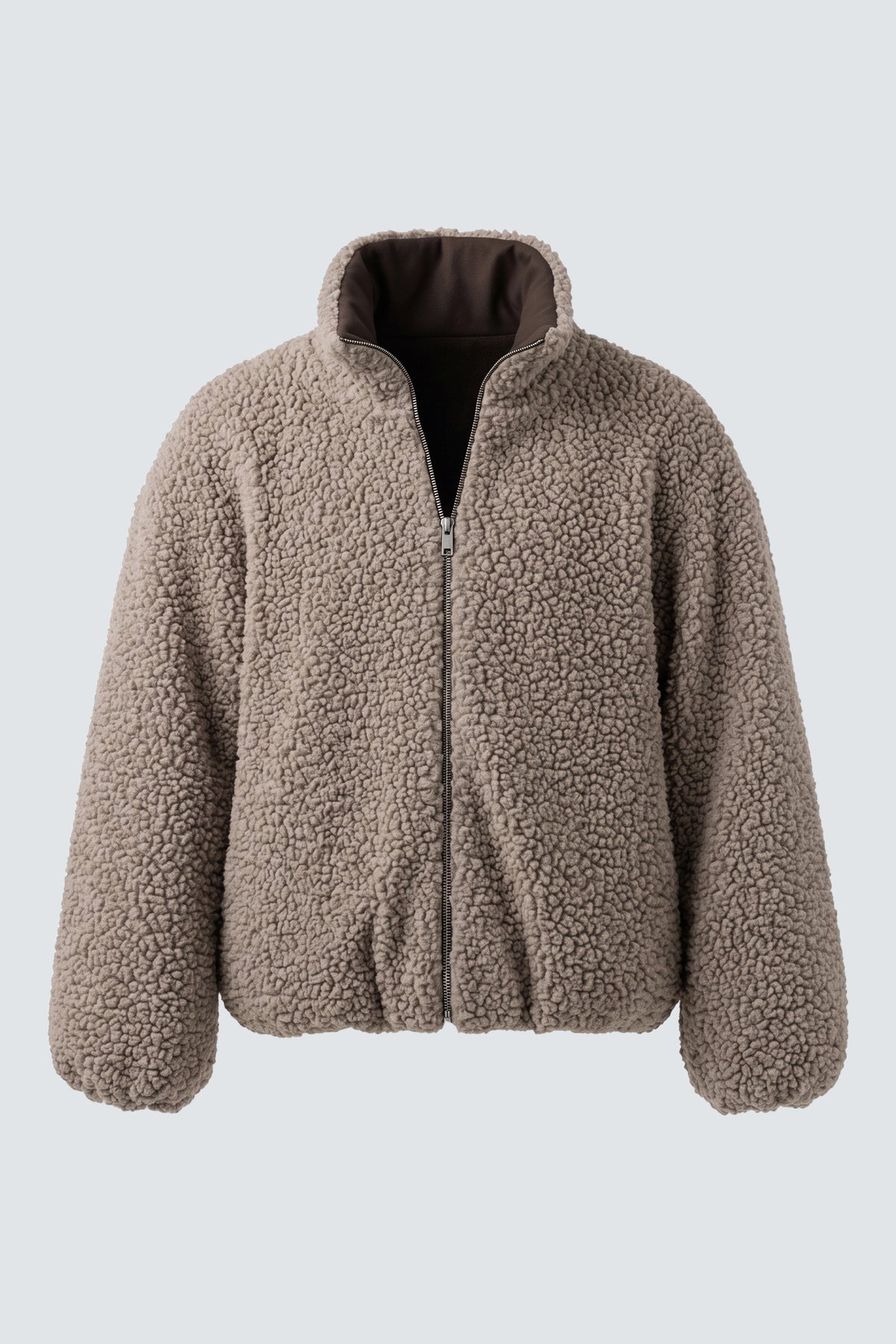 Bomber bouclé in lana