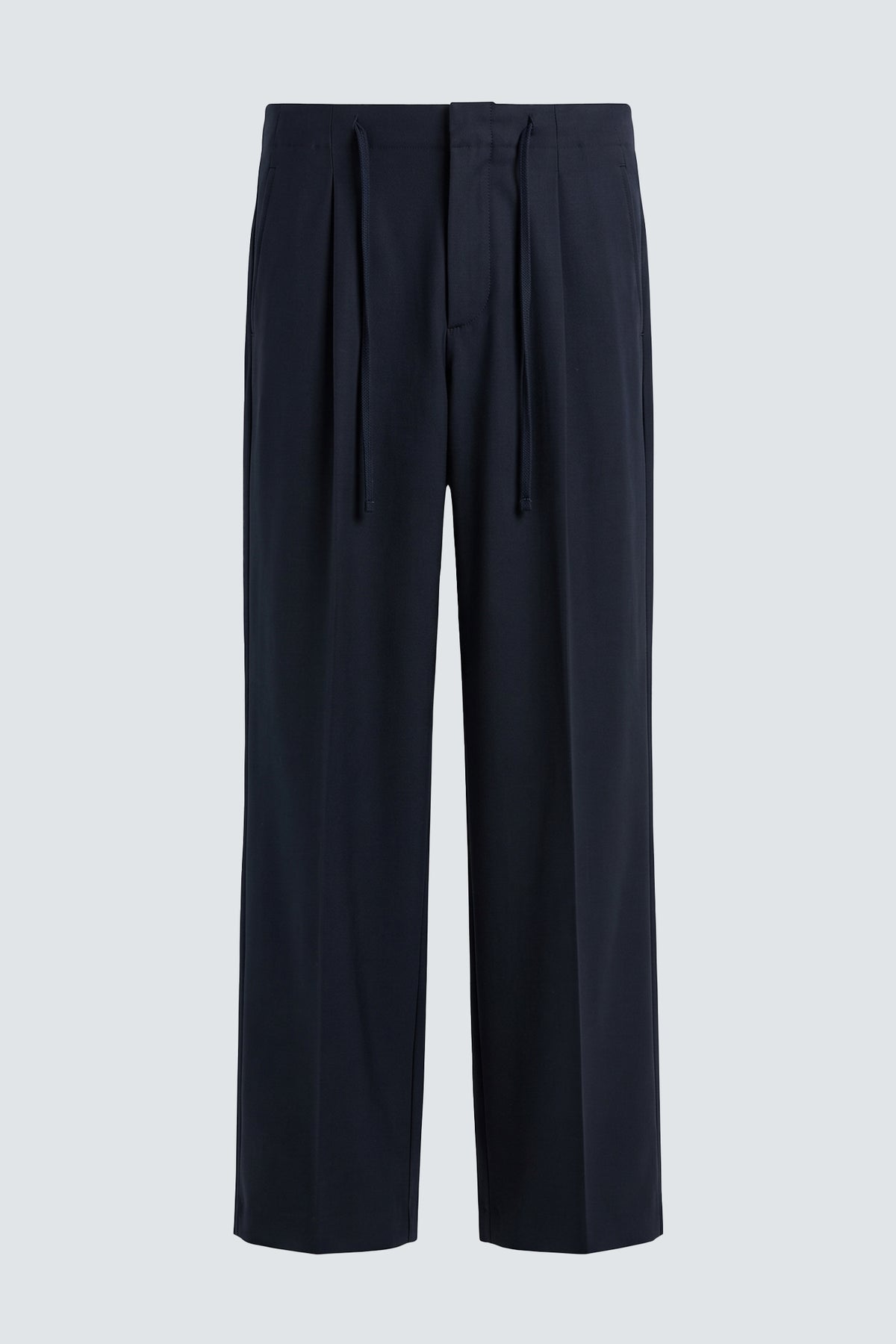 Pantaloni larghi con coulisse - Blu