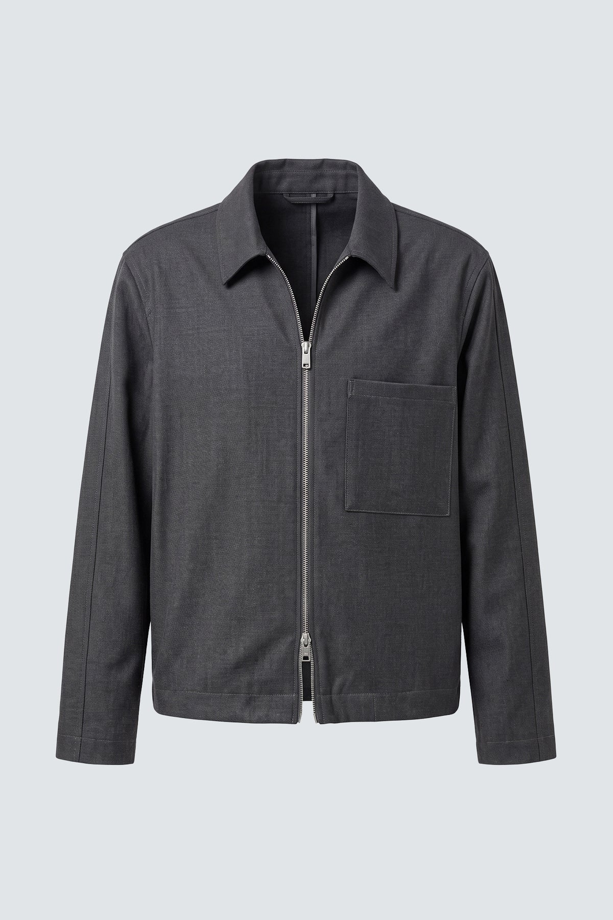 Giubbotto con zip - Grigio