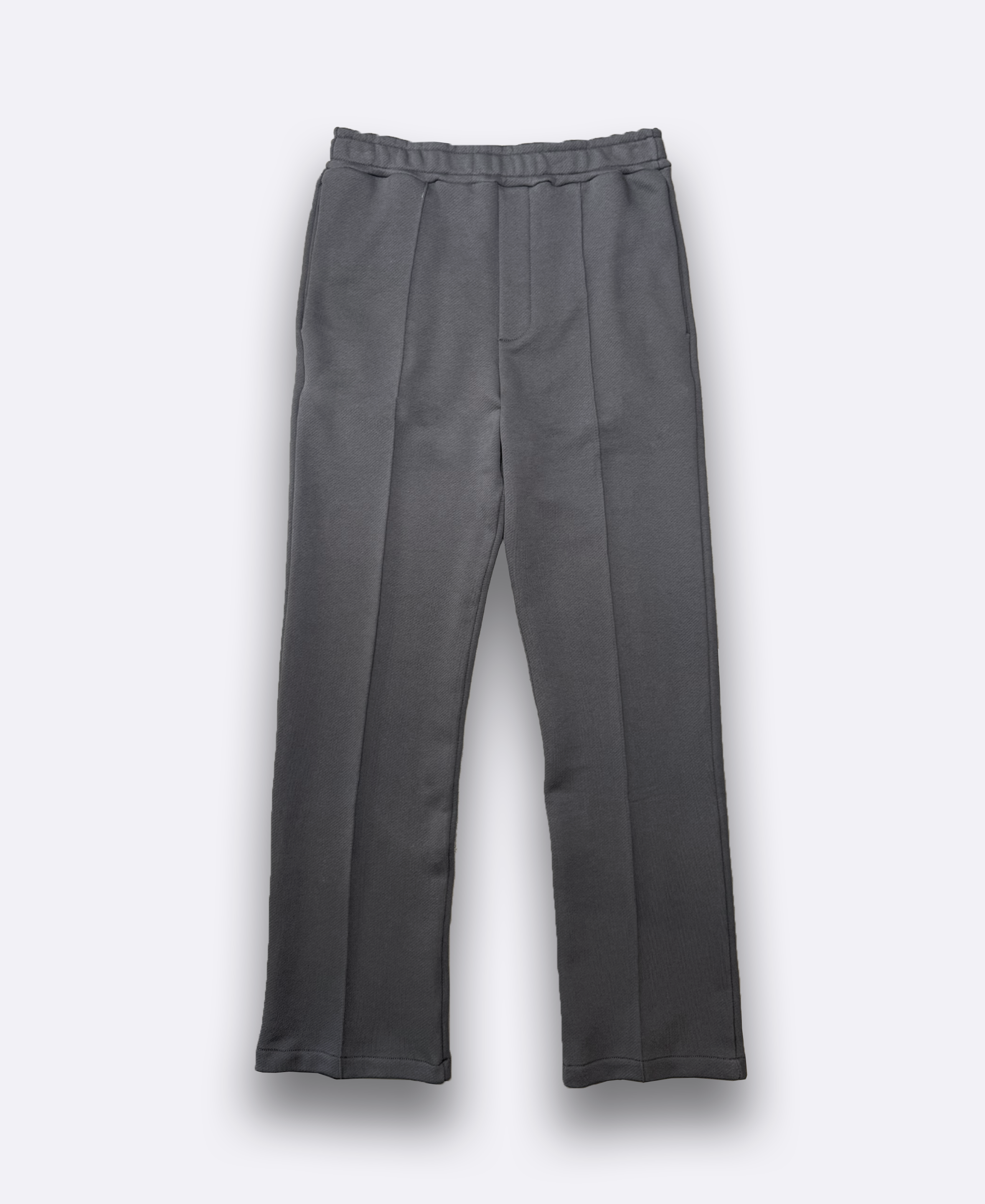 Pantalone in felpa di cotone fondo ampio - Piombo